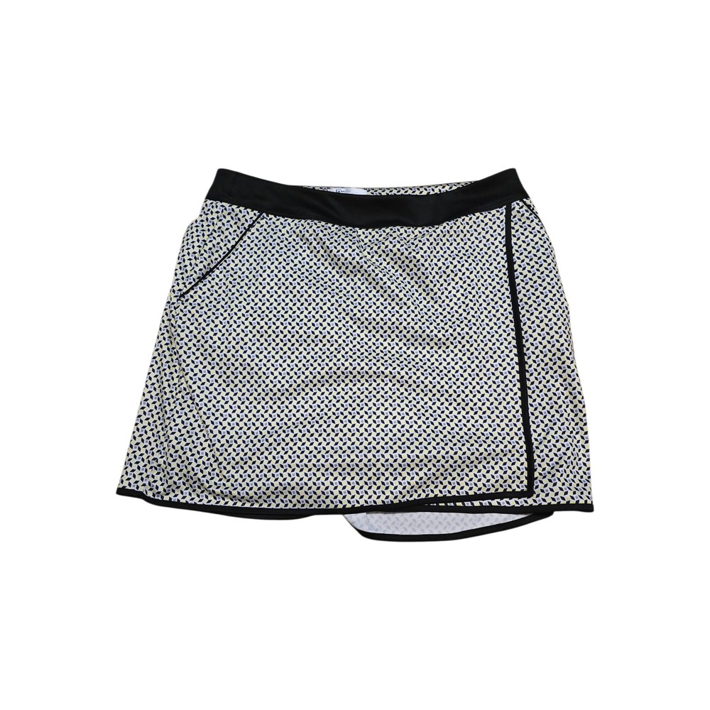 Greg Norman Women's Geo Print Golf Skort Athletic Skirt Performance Size L - Picture 2 of 12